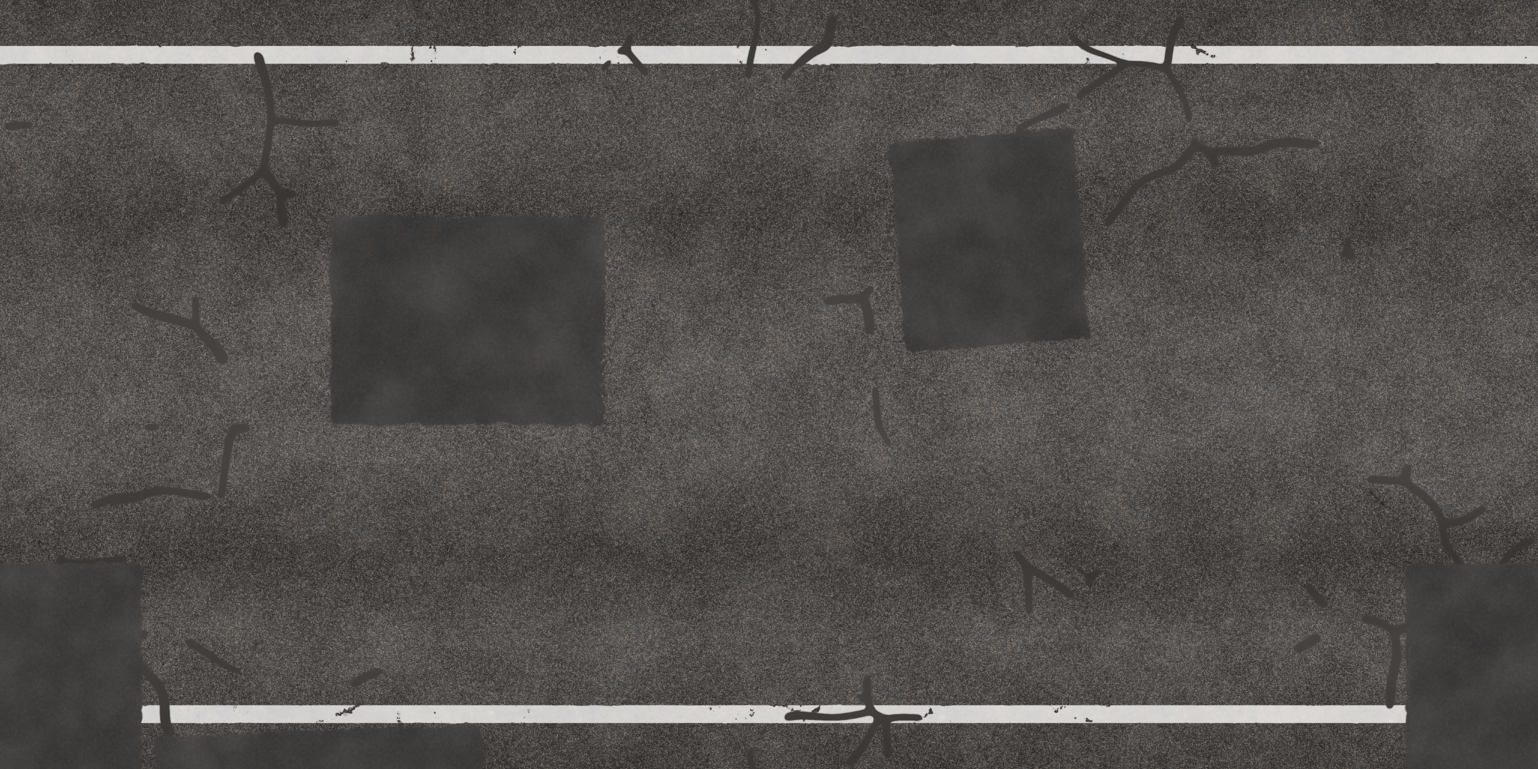 Single Lane Road Patches 01 Free PBR Texture From Cgbookcase