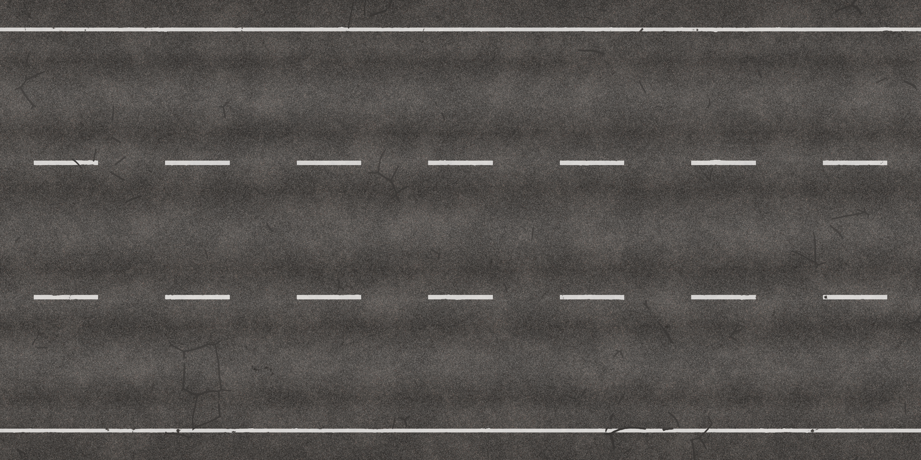 Three Lane Road Cracks 01 Free PBR Texture From Cgbookcase