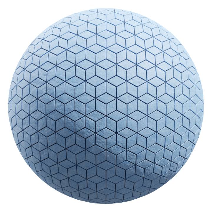 preview render of the free PBR material 3d Cube Tiles 01 (cc0 texture)