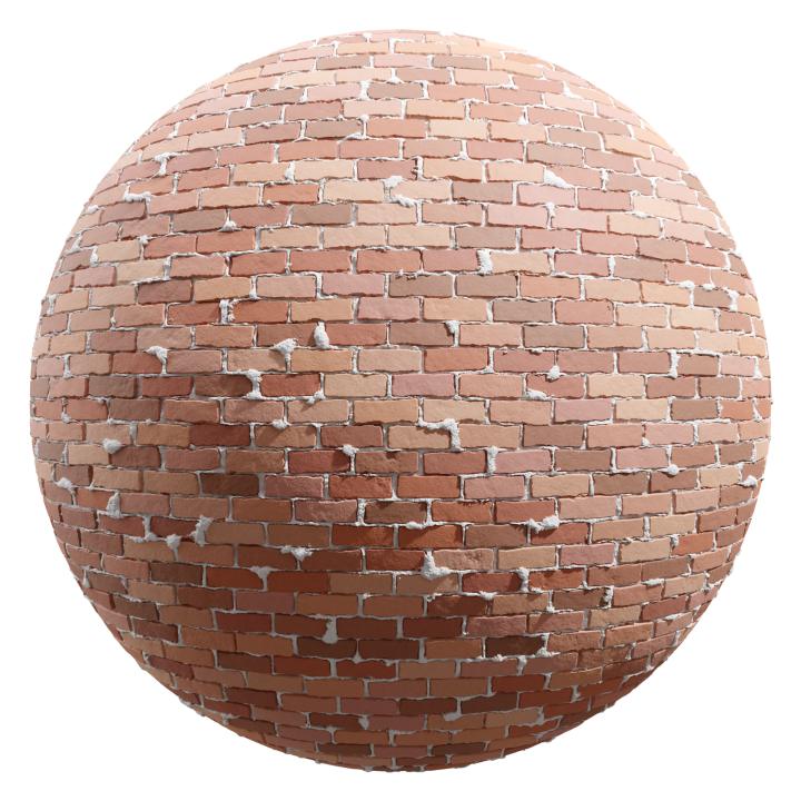 preview render of the free PBR material Brick Wall 21 (cc0 texture)