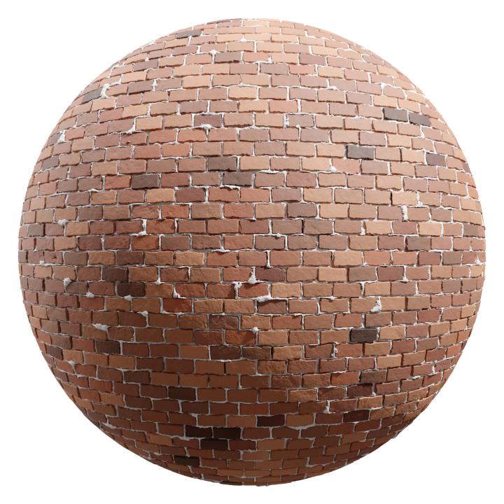 preview render of the free PBR material Brick Wall 25 (cc0 texture)
