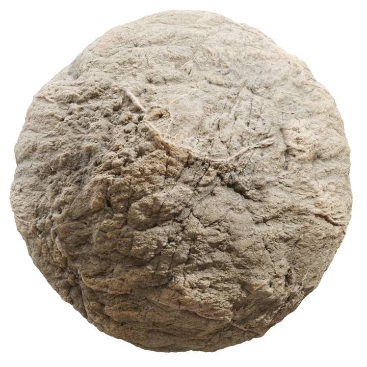 preview render of the free PBR material Brown Rock 01 (cc0 texture)