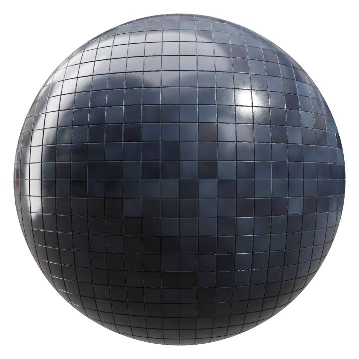 preview render of the free PBR material Dark Ocean Tiles 04 (cc0 texture)