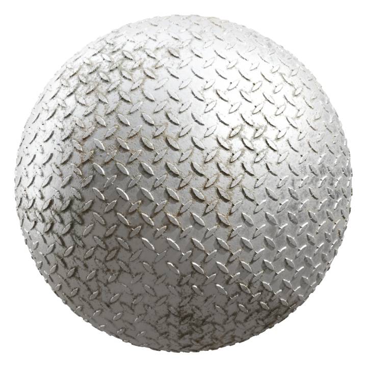 preview render of the free PBR material Dirty Metal Weave 02 (cc0 texture)
