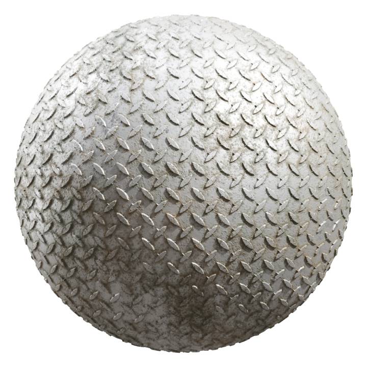 preview render of the free PBR material Dirty Metal Weave 03 (cc0 texture)
