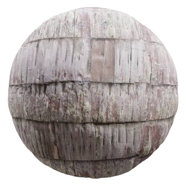 preview render of the free PBR material Old Wooden Wall 02 (cc0 texture)