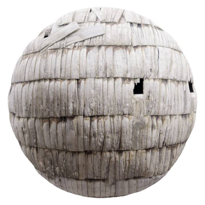 preview render of the free PBR material Old Wooden Wall 04 (cc0 texture)
