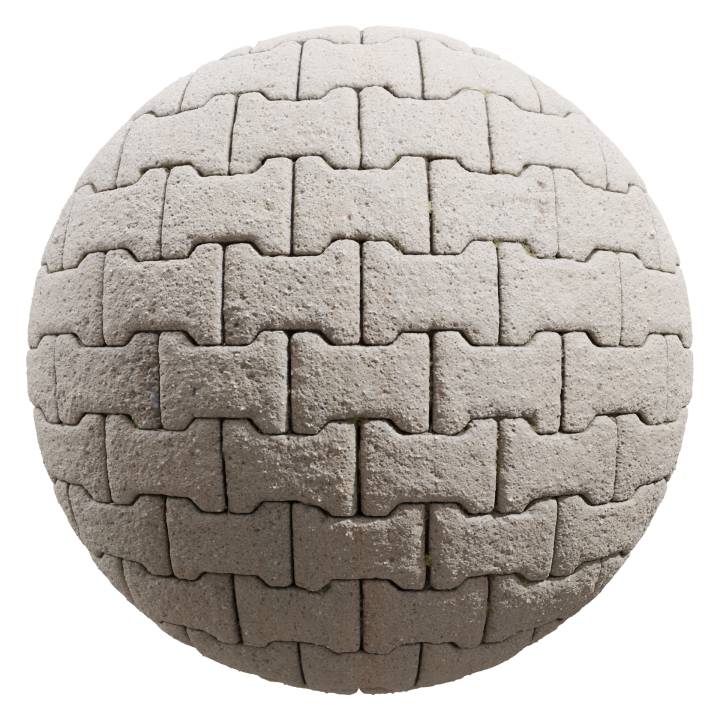 preview render of the free PBR material Paving Stone 05 (cc0 texture)