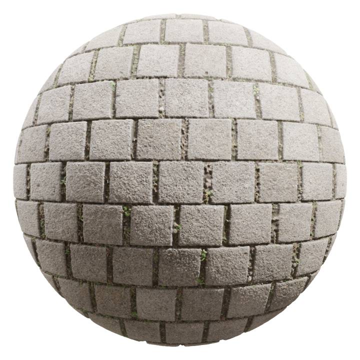 preview render of the free PBR material Paving Stone 07 (cc0 texture)