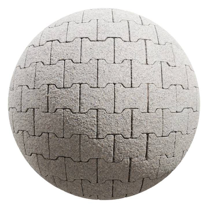 preview render of the free PBR material Paving Stone 11 (cc0 texture)