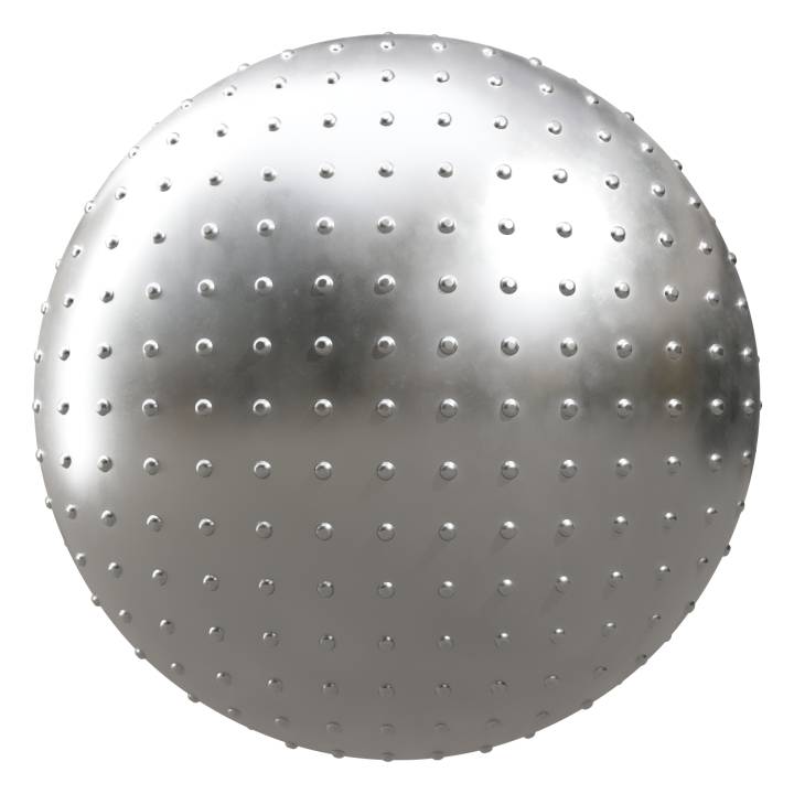preview render of the free PBR material Round Aluminium Panel 01 (cc0 texture)
