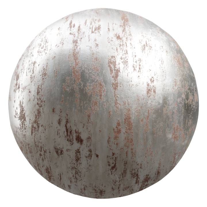 preview render of the free PBR material Rusty Metal Panel 01 (cc0 texture)