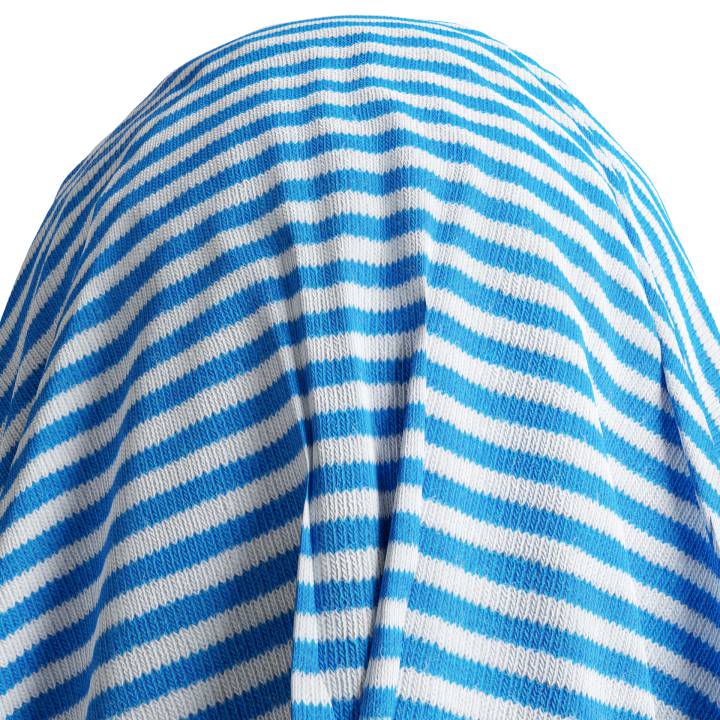 preview render of the free PBR material Striped Cotton 01 (cc0 texture)