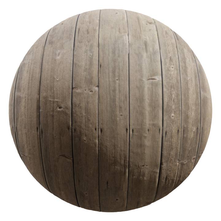 preview render of the free PBR material Wooden Planks 05 (cc0 texture)